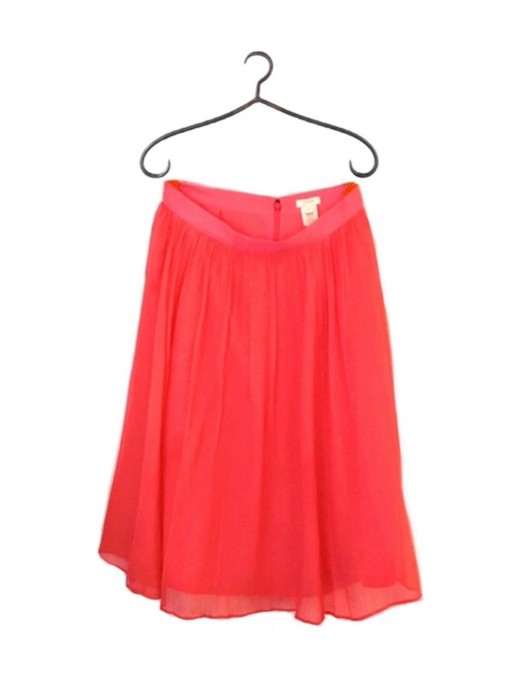 J.Crew Crinkled Chiffon Silk Skirt
